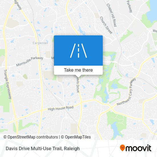 Mapa de Davis Drive Multi-Use Trail