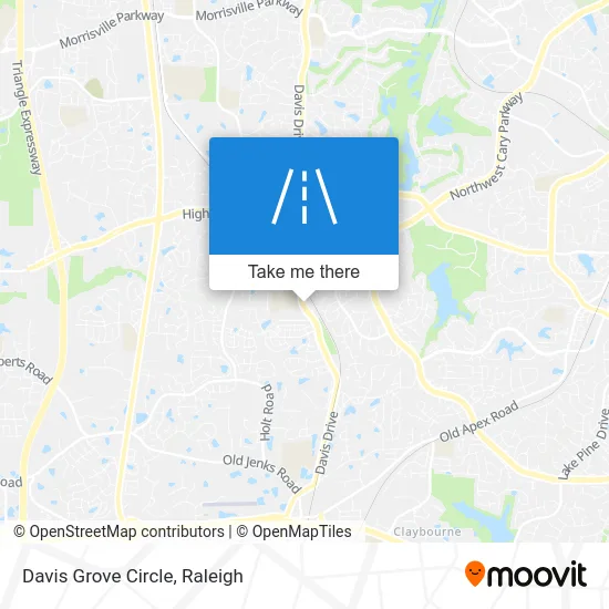 Davis Grove Circle map