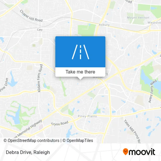 Debra Drive map