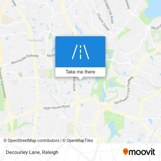 Decourley Lane map