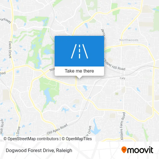Dogwood Forest Drive map
