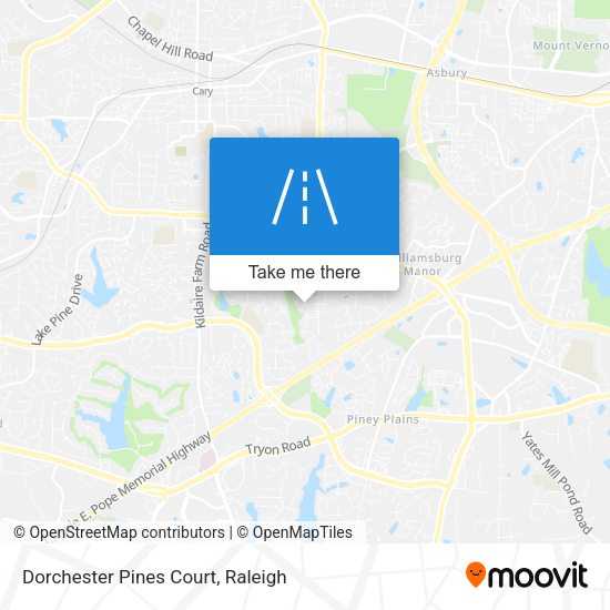 Mapa de Dorchester Pines Court