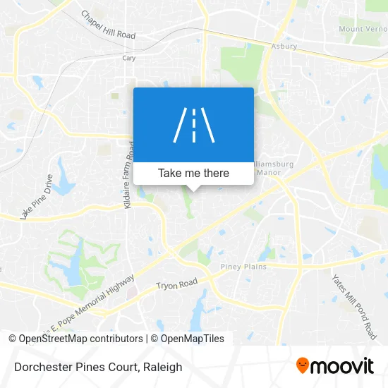Dorchester Pines Court map