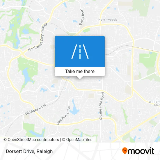 Dorsett Drive map