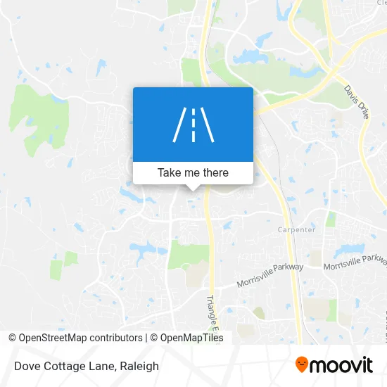Dove Cottage Lane map