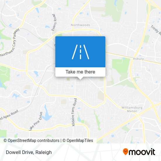 Mapa de Dowell Drive