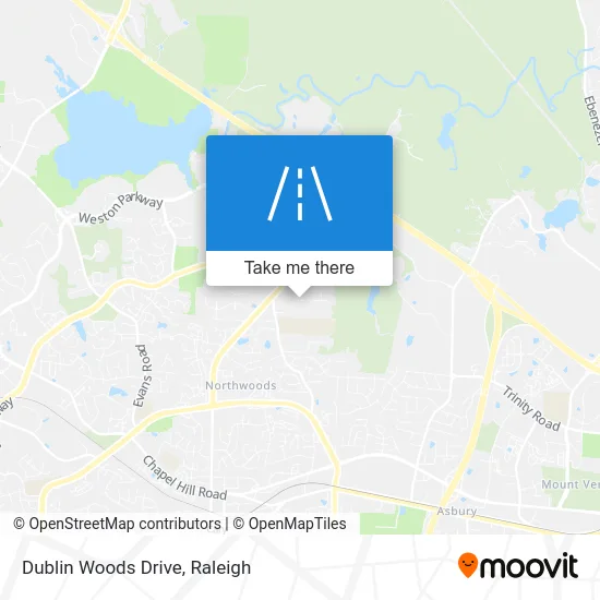 Dublin Woods Drive map