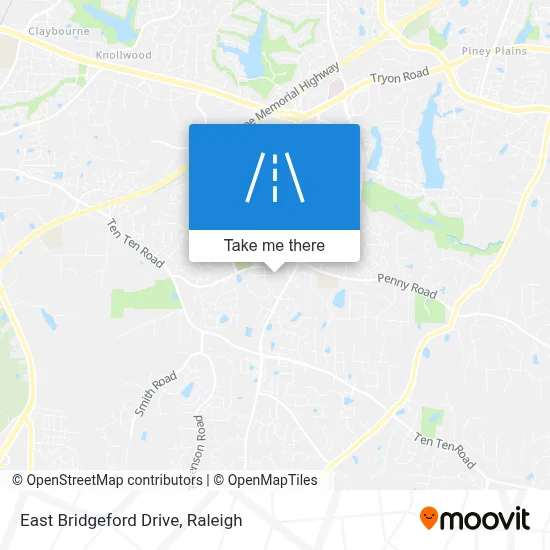 East Bridgeford Drive map