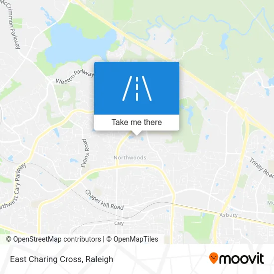 Mapa de East Charing Cross