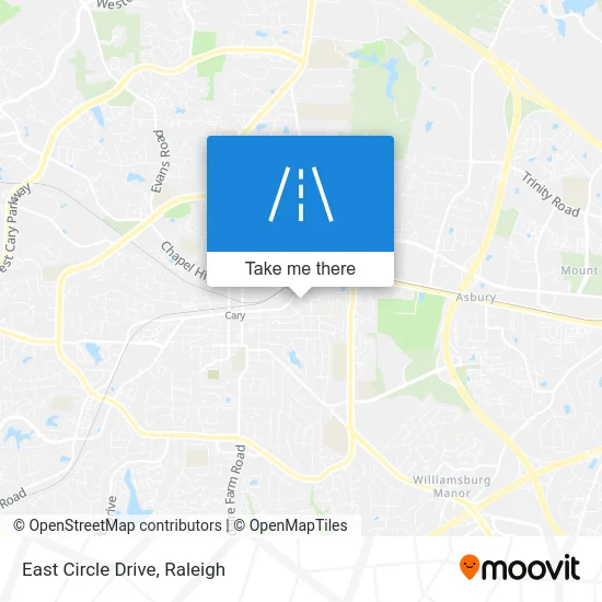 East Circle Drive map