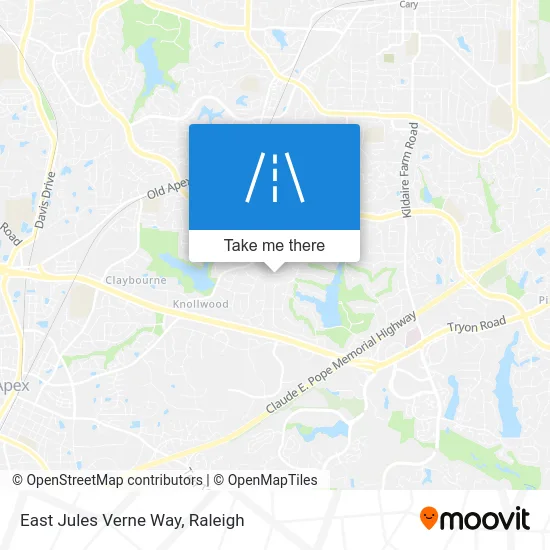 East Jules Verne Way map