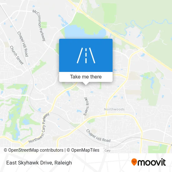 East Skyhawk Drive map