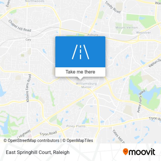 Mapa de East Springhill Court