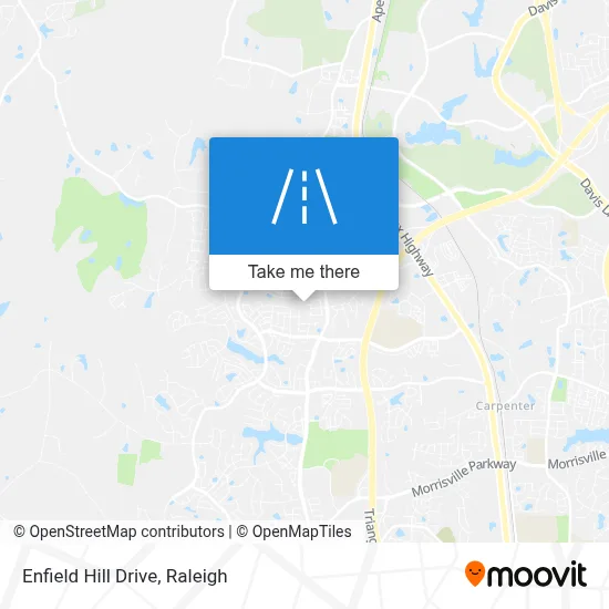 Enfield Hill Drive map