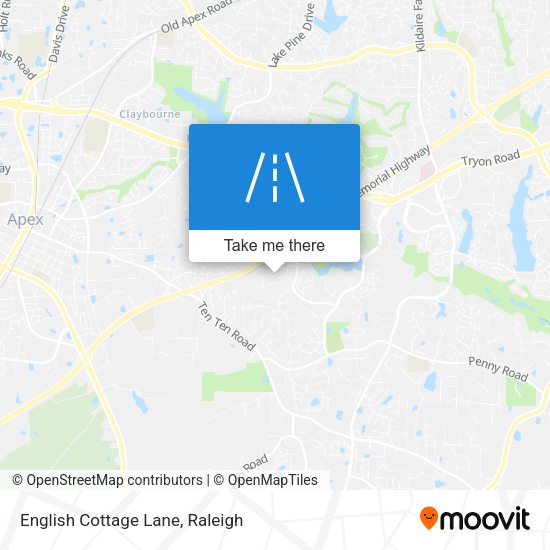 English Cottage Lane map