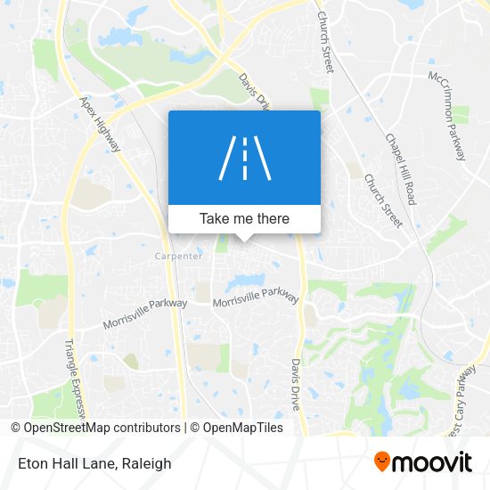 Mapa de Eton Hall Lane