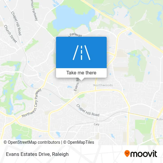 Evans Estates Drive map