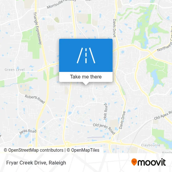 Fryar Creek Drive map