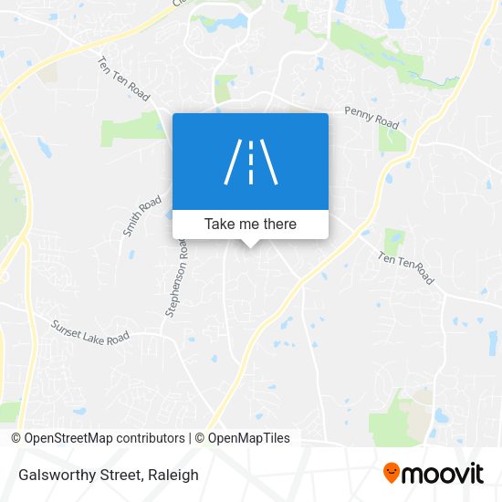 Mapa de Galsworthy Street