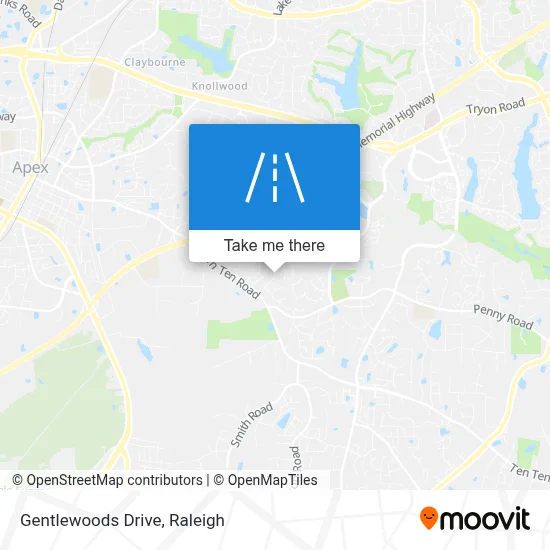 Gentlewoods Drive map