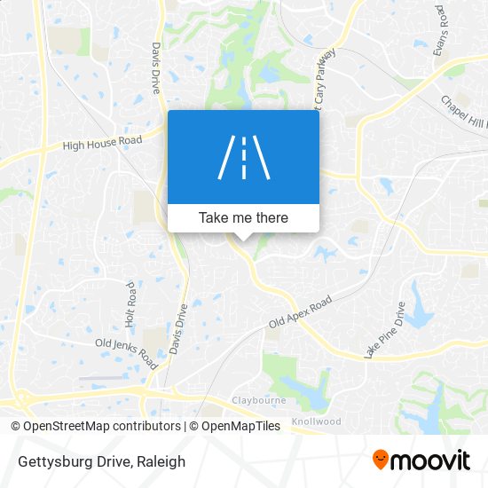 Mapa de Gettysburg Drive