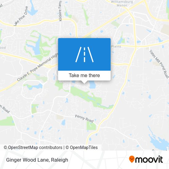 Mapa de Ginger Wood Lane