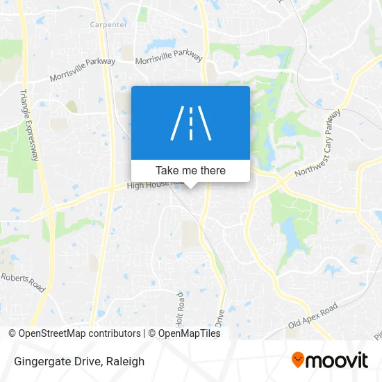 Gingergate Drive map