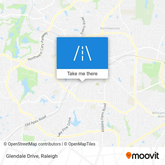 Glendale Drive map