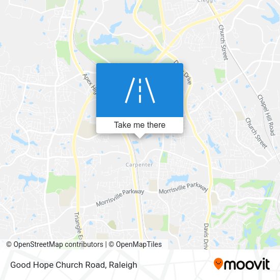 Good Hope Church Road map