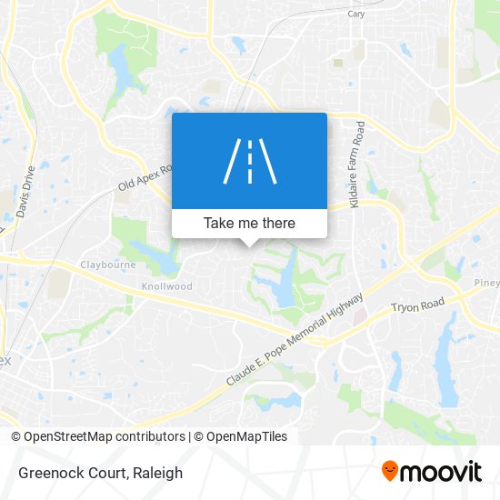 Mapa de Greenock Court