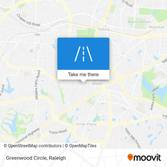 Greenwood Circle map
