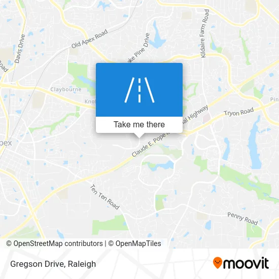 Gregson Drive map