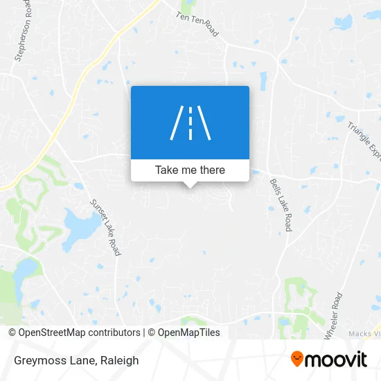 Greymoss Lane map
