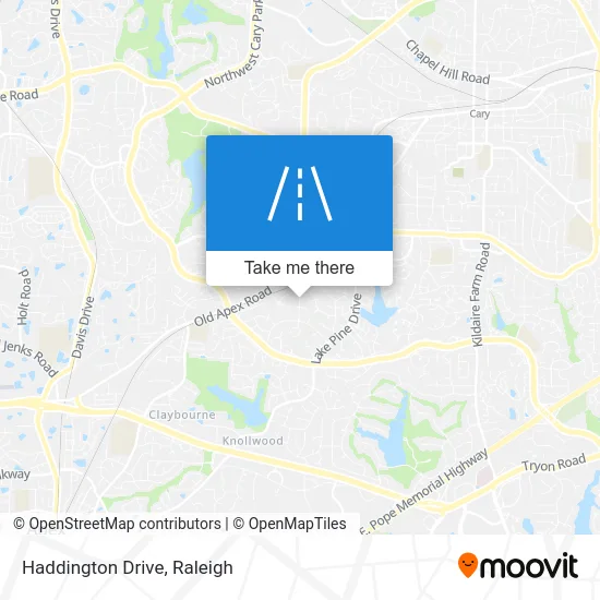 Haddington Drive map