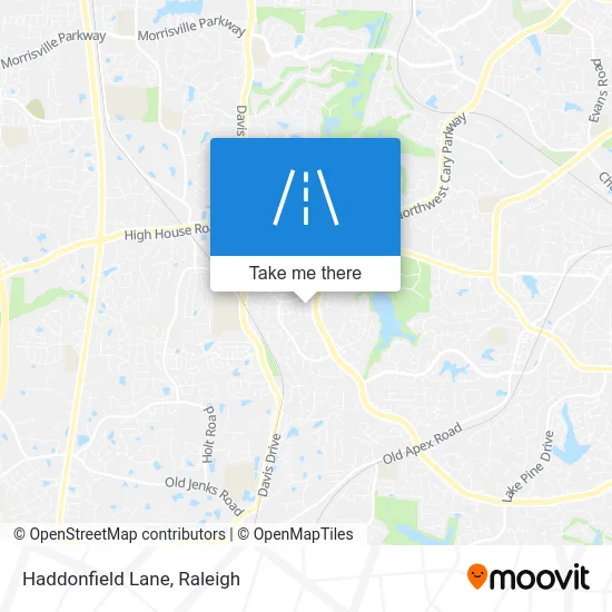 Haddonfield Lane map