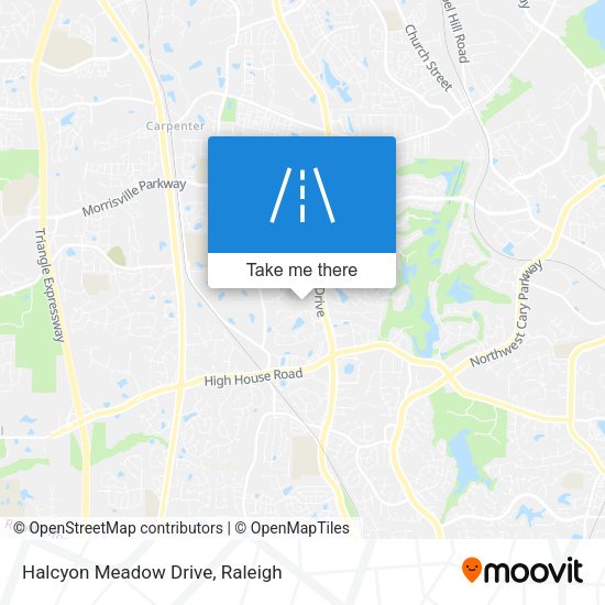 Halcyon Meadow Drive map