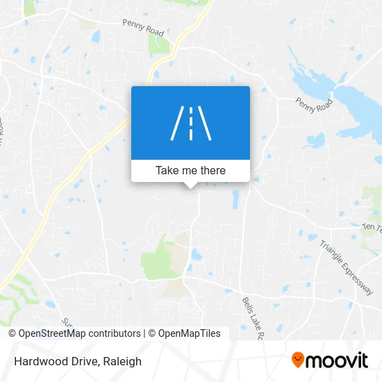 Hardwood Drive map