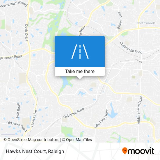 Hawks Nest Court map