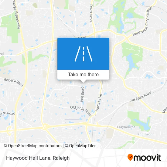 Haywood Hall Lane map