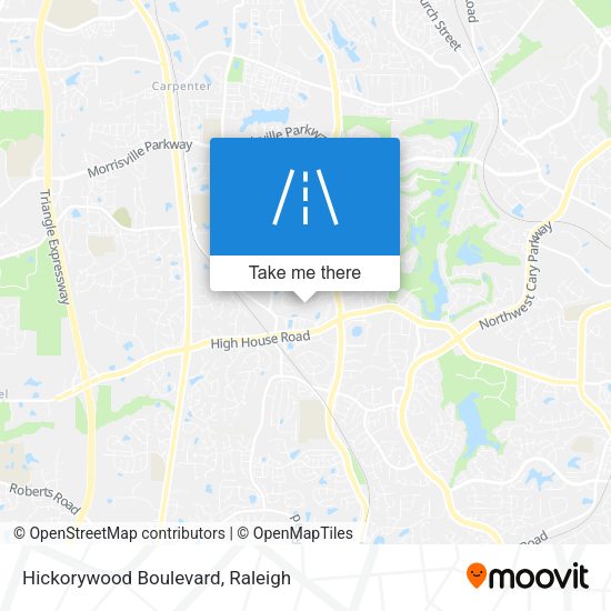Mapa de Hickorywood Boulevard