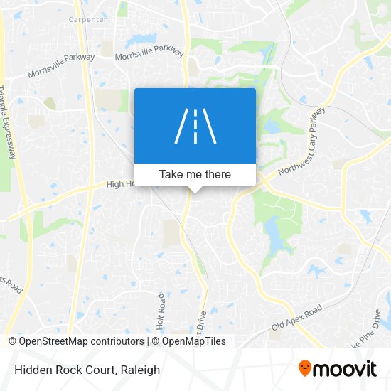Mapa de Hidden Rock Court