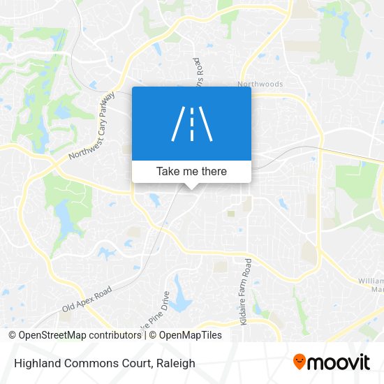 Highland Commons Court map