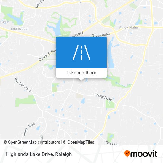 Mapa de Highlands Lake Drive