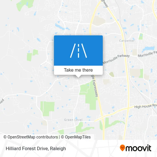 Hilliard Forest Drive map