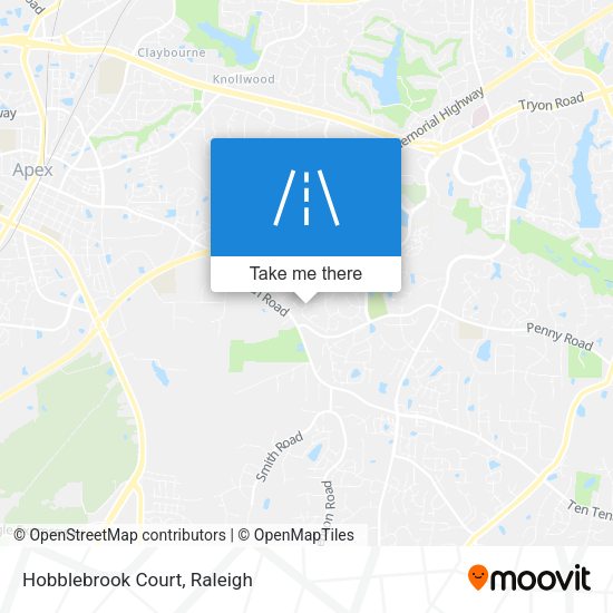 Mapa de Hobblebrook Court