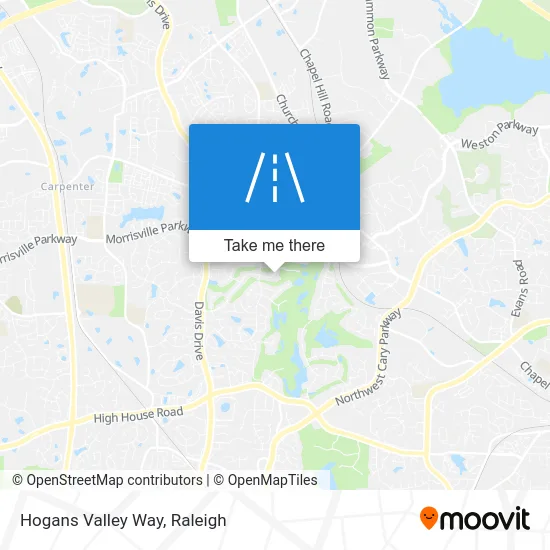 Hogans Valley Way map