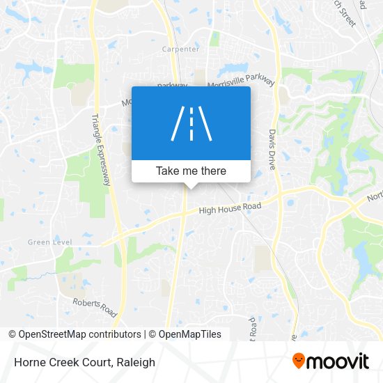 Mapa de Horne Creek Court
