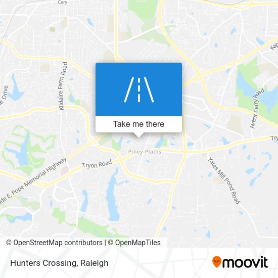 Mapa de Hunters Crossing