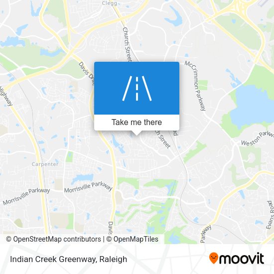 Mapa de Indian Creek Greenway