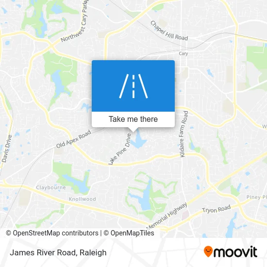 James River Road map